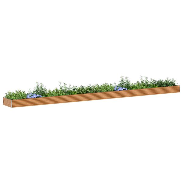 vidaXL Paaukštinta sodo lova 970 x 100 x 36 cm Cinkuota plienas