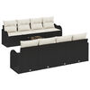 vidaXL Sodo Sofų Rinkinys Juoda 55 x 55 x 37 cm poliratanas