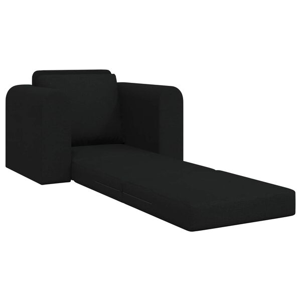 vidaXL Sofa lova Juoda 98 x 71 x 83 cm audinys