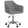 vidaXL Pasukamos valgomojo kėdės, 6vnt., &scaron;viesiai pilkos, audinys