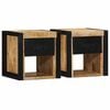 vidaXL lovos spintelės 2 vnt 40x35x40cm masyvo neapdoroto medžio mango