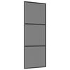 vidaXL Slankios durys 76 x 205 cm Grūdintas stiklas ir aliuminis