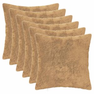 vidaXL Pagalvėlės užvalkalas 6 vnt. HEERLEN Taupe 30 x 30 cm