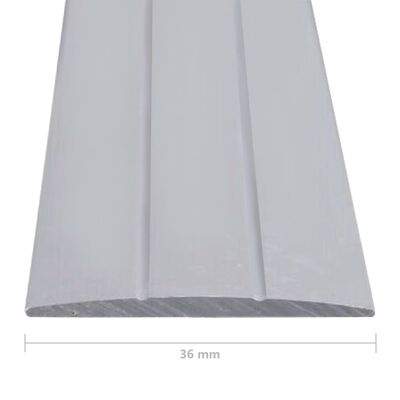 vidaXL Grindų profiliai, 5vnt., sidabrinės spalvos, aliuminis, 134cm