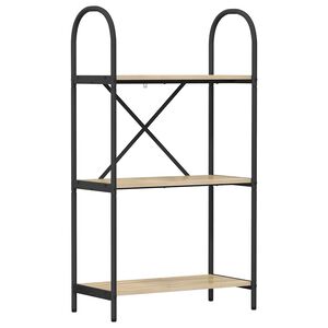 vidaXL Knygų lentyna 3 lygių 60 x 30 x 109 cm Apdirbta mediena