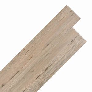 vidaXL Savitepliamos PVC grindų lentos Ąžuolo ruda 30,5 x 61 cm