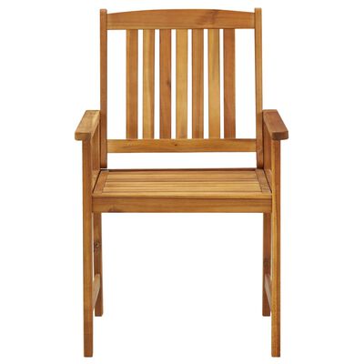 vidaXL Sodo kėdės, 4vnt., akacijos medienos masyvas