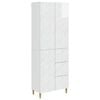 vidaXL 2 pcs Itin blizgi balta