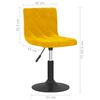 vidaXL Pasukamos valgomojo kėdės, 2vnt., garstyčių geltonos, aksomas