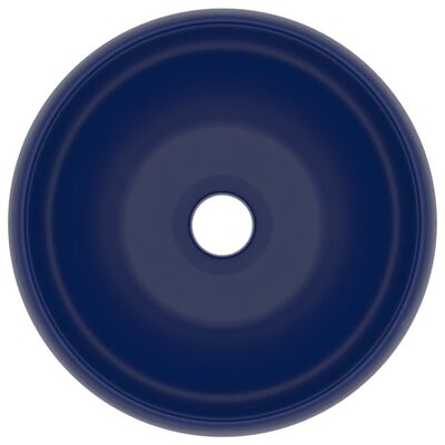 vidaXL Prabangus praustuvas, matinis mėlynas, 40x15cm, keramika