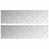 vidaXL Laiptų danga Stačiakampio 2 pcs Sidabro 70 x 20 cm Aliuminis