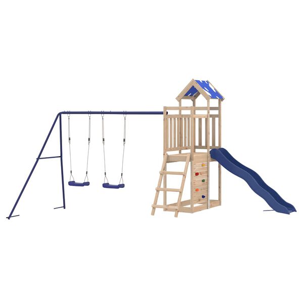 vidaXL Lauko žaidimų aik&scaron;telės komplektas, pu&scaron;ies medienos masyvas