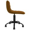 vidaXL Pasukama valgomojo kėdė, rudos spalvos, aksomas
