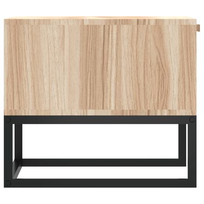vidaXL Kavos staliukas, 80x40x35cm, apdirbta mediena ir geležis