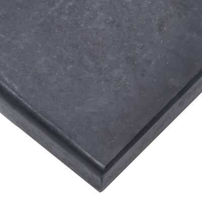 vidaXL Skėčio pagrindas, juodos spalvos, 40x28x4cm, granitas