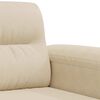 vidaXL Dvivietė sofa, kreminės spalvos, 140cm, mikropluo&scaron;to audinys