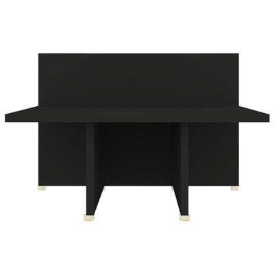 vidaXL Kavos staliukas, juodas, 111,5x50x33cm, apdirbta mediena