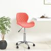 vidaXL Pasukama valgomojo kėdė, rožinės spalvos, aksomas