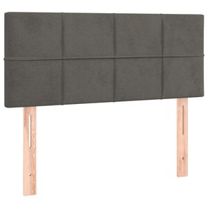 vidaXL Galvūgalis, tamsiai pilkos spalvos, 80x5x78/88cm, aksomas