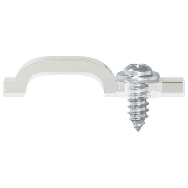 vidaXL LED Juostos Klipai 2 pcs Skaidrus 2 x 1 x 0.5 cm