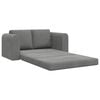 vidaXL Sofa lova 60cm Tamsiai pilka Aksomas