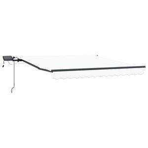 vidaXL I&scaron;traukiama markizė Balta 300 x 250 cm Audinys ir aliuminis
