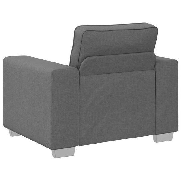 vidaXL Sofa 59cm Tamsiai pilka audinys