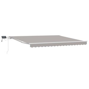 vidaXL I&scaron;traukiama markizė &Scaron;viesiai pilka 400 &times; 300 cm