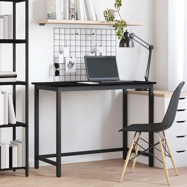 vidaXL staliuku Juodas ąžuolas 80 x 50 x 76,5 cm