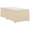 vidaXL Lovos rėmas su čiužiniu Kreminė 80 x 200 cm audinys