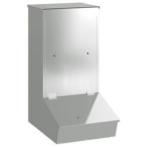vidaXL Kiaulių &scaron;ėrykla Sidabro 55 x 38 x 76 cm 20 kg Cinkuota plienas