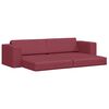 vidaXL Sofa lova 200cm Vyno raudona audinys