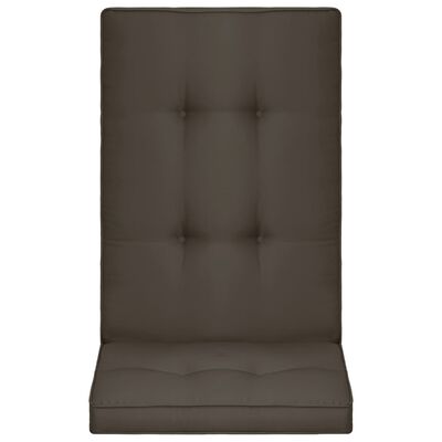 vidaXL Sodo kėdės pagalvėlės, 4vnt., antracito spalvos, 120x50x5cm