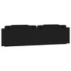 vidaXL Galvūgalio pagalvėlė, Viana, juodos spalvos, 193cm, dirbtinė oda