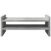 vidaXL Monitoriaus stovas, betono, 50x27x20cm, apdirbta mediena