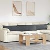 vidaXL Sofa Pagalvės 2 pcs Tamsiai pilka 200 x 40 cm