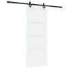 vidaXL Slankios durys ORKDAL Balta 83 x 202 cm Pu&scaron;ies medienos masyvas
