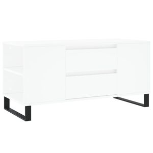 vidaXL Kavos staliukas, baltas, 102x44,5x50cm, apdirbta mediena