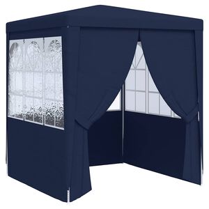 vidaXL Proginė palapinė su &scaron;oninėmis sienomis, mėlyna, 2x2m, 90g/m&sup2;