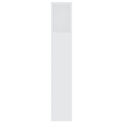 vidaXL Galvūgalis-spintelė, baltos spalvos, 200x18,5x104,5cm