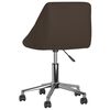 vidaXL Pasukamos valgomojo kėdės, 2vnt., rudos spalvos, dirbtinė oda