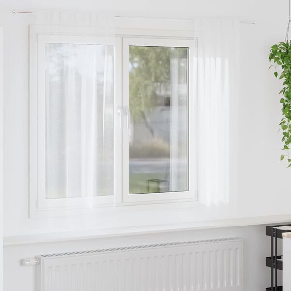 vidaXL Voile Užuolaida 2 pcs Balta 175 x 140 cm Poliesteris