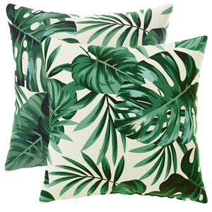 vidaXL Pagalvėlės užvalkalas 2 pcs HEERLEN Lapų ra&scaron;tas 30 x 30 cm