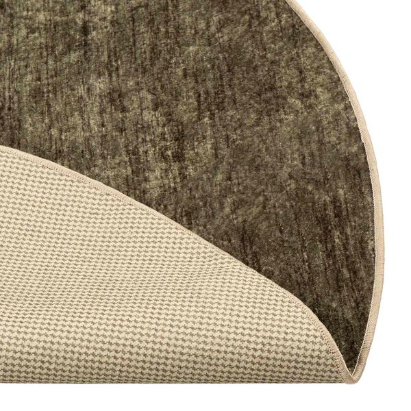 vidaXL Kilimėlis MARSA Mi&scaron;ko Žalia &Oslash; 120 cm Poliesteris ir PVC