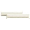 vidaXL Sofa Pagalvės 2 pcs Kreminė 200 x 40 cm Kordūrinis audinys