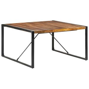 vidaXL Valgomojo stalas, 140x140x75cm, medienos masyvas