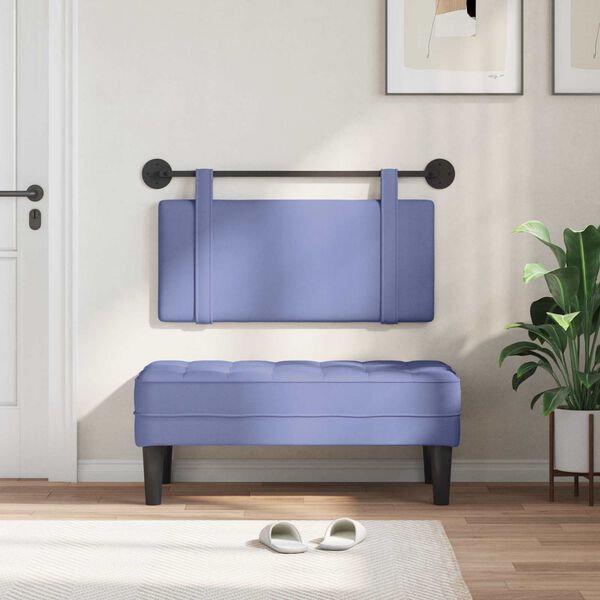 vidaXL Kabantysis galvūgalis Džinsinės mėlynos 90 x 55 x 5 cm audinys