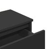 vidaXL Naktinės spintelės, 2vnt., juodos, 40x30x39cm, apdirbta mediena