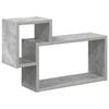 vidaXL Sieninė lentyna Sieninis Betono pilka 55 x 15 x 35 cm
