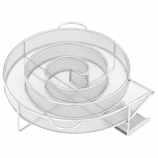 vidaXL &Scaron;alto rūkymo generatorius, apvalus 19,5 cm, plienas